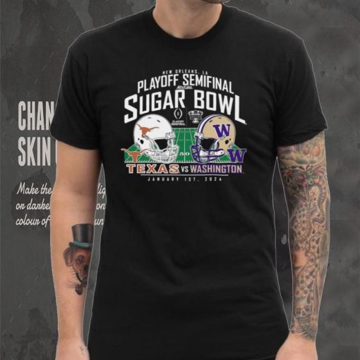 2024 Sugar Bowl Helmet Matchup Washington Huskies Vs. Texas Longhorns Shirt