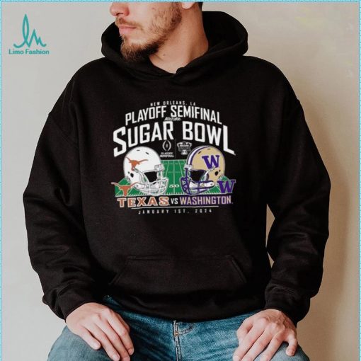 2024 Sugar Bowl Helmet Matchup Washington Huskies Vs. Texas Longhorns Shirt