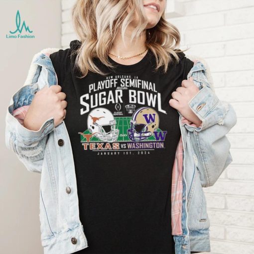 2024 Sugar Bowl Helmet Matchup Washington Huskies Vs. Texas Longhorns Shirt