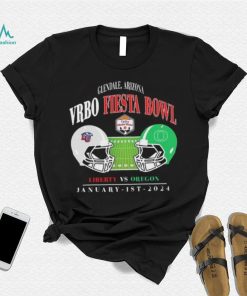 2024 VRBO Fiesta Bowl Matchup Glendale Arizona Oregon Ducks vs Liberty Flames 1st January 2024 Head To Head Helmet Shirt, hoodie, sweater, long sleeve and tank top 2024 VRBO Fiesta Bowl Matchup Glendale Arizona Oregon Ducks vs Liberty Flames 1st January 2024 Head To Head Helmet Shirt
