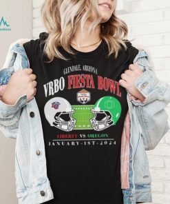 2024 VRBO Fiesta Bowl Matchup Glendale Arizona Oregon Ducks vs Liberty Flames 1st January 2024 Head To Head Helmet Shirt, hoodie, sweater, long sleeve and tank top 2024 VRBO Fiesta Bowl Matchup Glendale Arizona Oregon Ducks vs Liberty Flames 1st January 2024 Head To Head Helmet Shirt