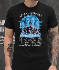 20th Anniversary Supernatural Thank You For The memories Signatures Shirt