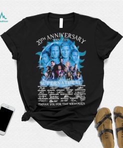 20th Anniversary Supernatural Thank You For The memories Signatures Shirt