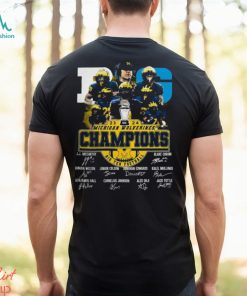 23 24 Michigan Wolverines Champions member signatures Shirt