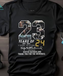 23 Years Of 2001 – 2024 Jack Bauer Kiefer Sutherland Thank You For The Memories T Shirt