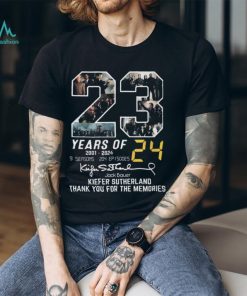 23 Years Of 2001 – 2024 Jack Bauer Kiefer Sutherland Thank You For The Memories T Shirt