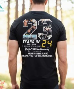 23 Years Of Kiefer Sutherland 2001 2023 Thank You For The Memories Signatures Shirt