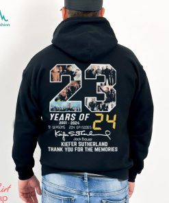 23 Years Of Kiefer Sutherland 2001 2023 Thank You For The Memories Signatures Shirt
