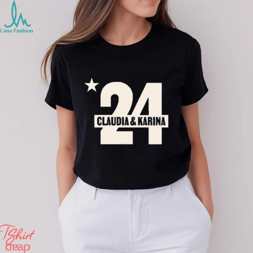 24 Claudia And Karina Logo Shirt