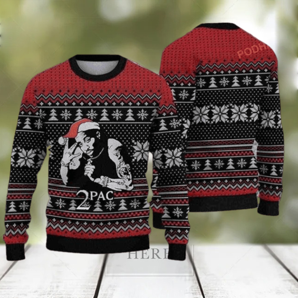 2pac ugly hotsell christmas sweater