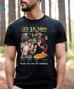 35 Years 1989 – 2024 Seinfeld 09 Seasons 180 Episodes Thank You For The Memories T Shirt