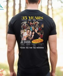 35 Years 1989 – 2024 Seinfeld 09 Seasons 180 Episodes Thank You For The Memories T Shirt