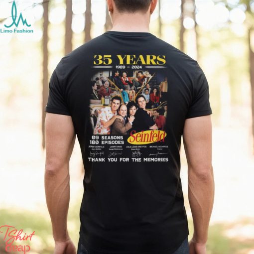 35 Years 1989 – 2024 Seinfeld 09 Seasons 180 Episodes Thank You For The Memories T Shirt