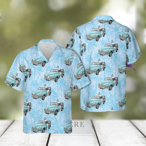 377 Morris Minor 1000 Traveller (1971) Police Aloha Hawaiian Shirt Beach Gift Short Sleeve Shirt