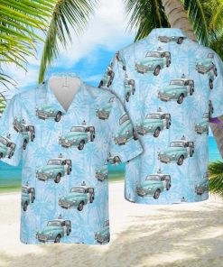 377 Morris Minor 1000 Traveller (1971) Police Aloha Hawaiian Shirt Beach Gift Short Sleeve Shirt