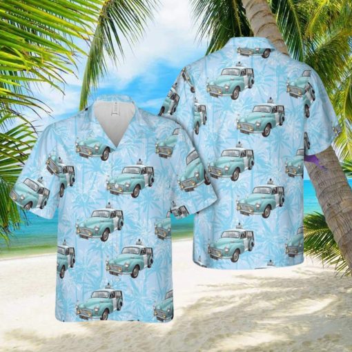 377 Morris Minor 1000 Traveller (1971) Police Aloha Hawaiian Shirt Beach Gift Short Sleeve Shirt