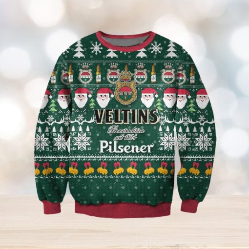 3D All Over Print Veltins Pilsener Beer Ugly Christmas Sweater Perfect Holiday Gift