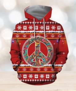 3D Christmas Hippie Hoodie 3D All Over Print