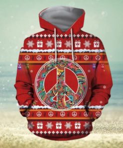 3D Christmas Hippie Hoodie 3D All Over Print