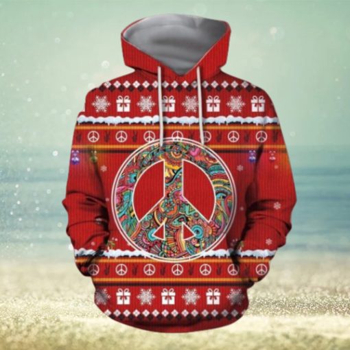 3D Christmas Hippie Hoodie 3D All Over Print