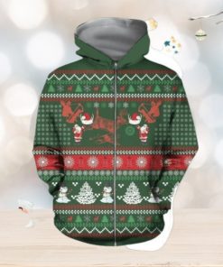 3D Hunting Christmas Silky Hoodie 3D All Over Print