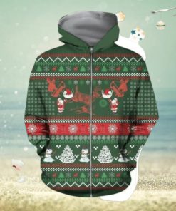 3D Hunting Christmas Silky Hoodie 3D All Over Print