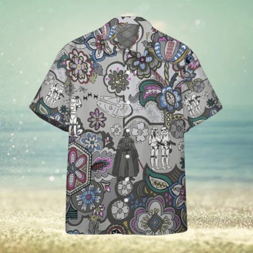 3D Star Wars Bandana Custom Gray Pattern Hawaiian Shirt Style Gift For Men And Women