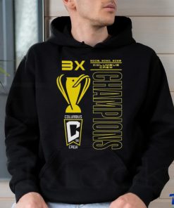 3x 2008 2020 2023 Columbus Crew Champions t shirt
