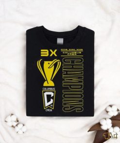 3x 2008 2020 2023 Columbus Crew Champions t shirt