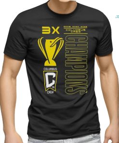 3x 2008 2020 2023 Columbus Crew Champions t shirt