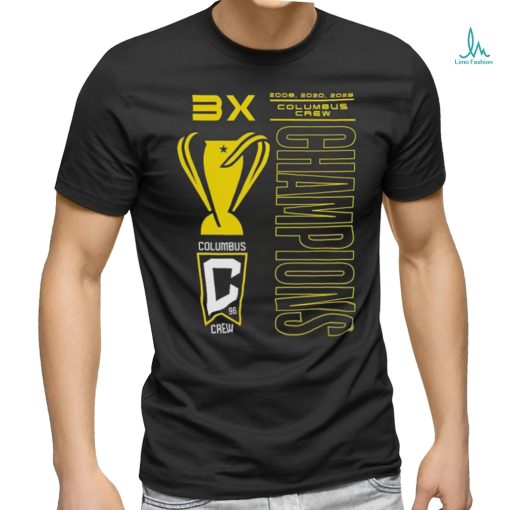 3x 2008 2020 2023 Columbus Crew Champions t shirt