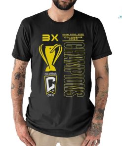 3x 2008 2020 2023 Columbus Crew Champions t shirt