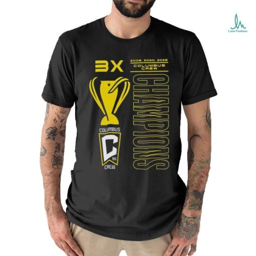 3x 2008 2020 2023 Columbus Crew Champions t shirt
