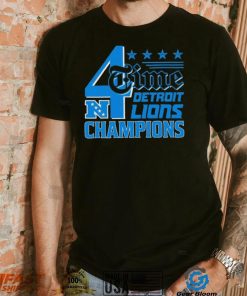 4 Time NFC Division Championships Champions Detroit Lions shirt