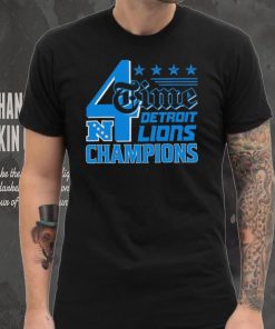 4 Time NFC Division Championships Champions Detroit Lions shirt
