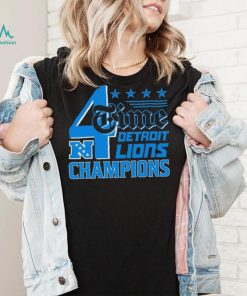 4 Time NFC Division Championships Champions Detroit Lions shirt