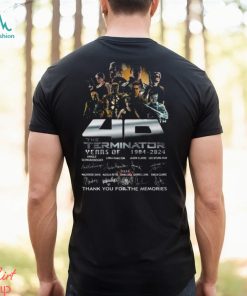 40Th the Terminator years of 1984 2024 thank You for the memories signatures Shirt, hoodie, sweater, long sleeve and tank top 40Th the Terminator years of 1984 2024 thank You for the memories signatures Shirt
