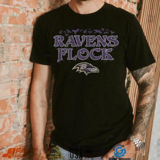 ’47 Men’s Baltimore Ravens Ravens Flock T Shirt