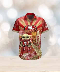 49Ers Baby Yoda Star Wars Beach Summer Hawaiian Shirt Full Over Print