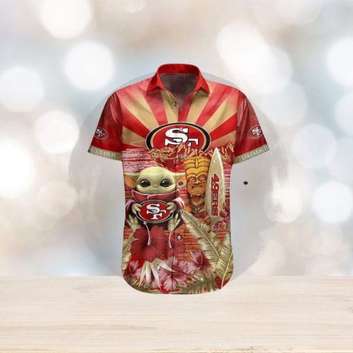 49Ers Baby Yoda Star Wars Beach Summer Hawaiian Shirt Full Over Print