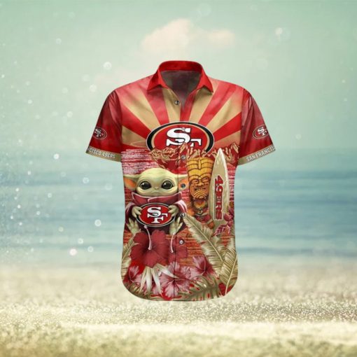 49Ers Baby Yoda Star Wars Beach Summer Hawaiian Shirt Full Over Print