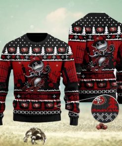 49ers Christmas Sweater Jack Skellington Zero San Francisco 49ers Gift