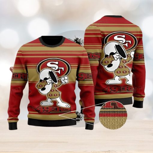 49ers Christmas Sweater Snoopy Dabbing San Francisco 49ers Gift