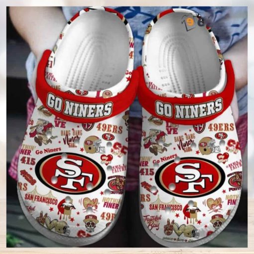 49ers Go Niners Christmas Clogs