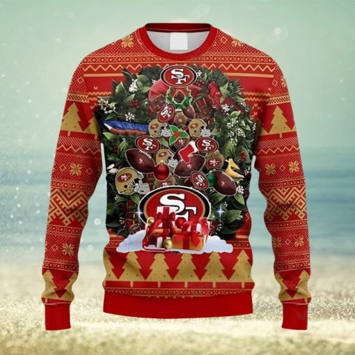 49ers Ugly Sweater Christmas Tree San Francisco 49ers Gift