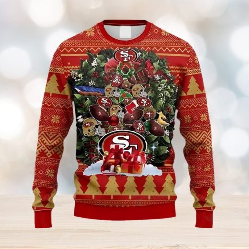 49ers Ugly Sweater Christmas Tree San Francisco 49ers Gift