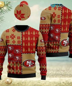 49ers Ugly Sweater Snowflake Logo Pattern San Francisco 49ers Gift