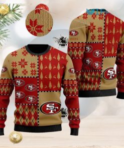 49ers Ugly Sweater Snowflake Logo Pattern San Francisco 49ers Gift