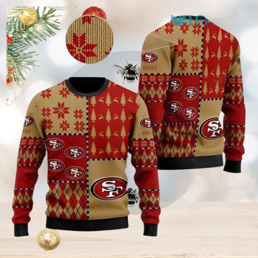 49ers Ugly Sweater Snowflake Logo Pattern San Francisco 49ers Gift