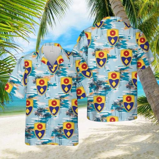 49th Military Police Brigade California Summer Beach Gift 3D Hawaiian Shirt